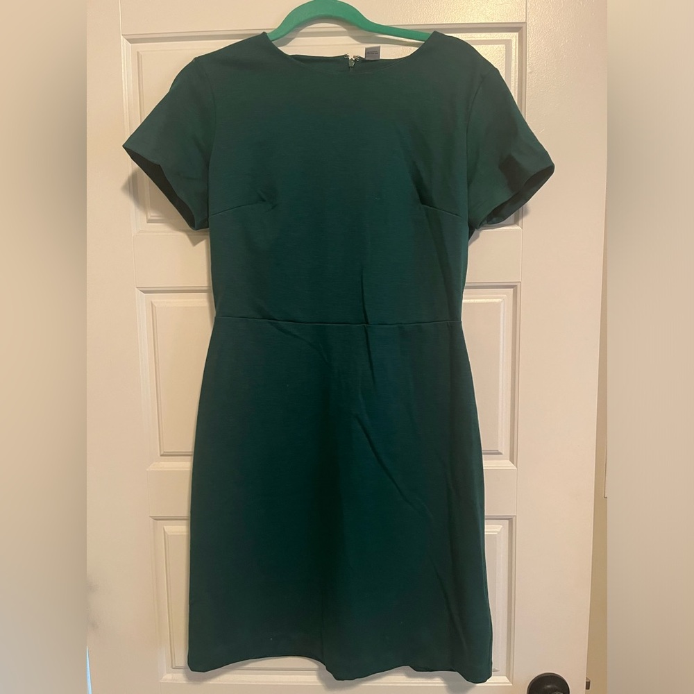 Deep green dress